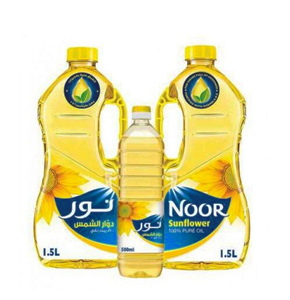 زيت نور دوار شمس 2×1.5 لتر+500 مل