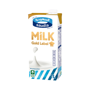 حليب السعودية كامل الدسم ذهبي 1 لتر