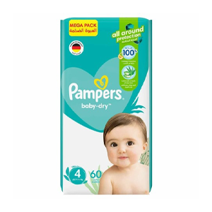 حفائظ بامبرز مقاس 4 - 60 حفاظة