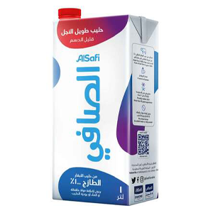 حليب الصافي قليل الدسم 1 لتر
