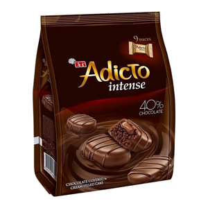 اديكتو مكثف كيك بالكريم مطلي بالشكلاته 144 جرام