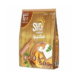 صن بايتس خبز محمص جبنة و أعشاب 50 جرام