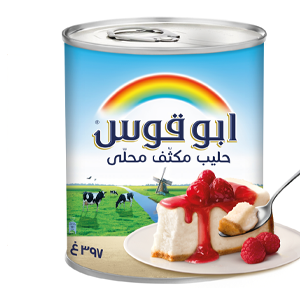 حليب ابو قوس مكثف محلى علب 397 مل