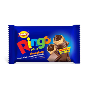 تيشوب رينجو ويفر محشو ومغطى بالشوكولاتة