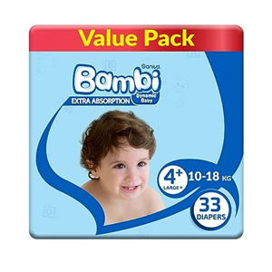 بامبي حفايض كبير رقم 4 - 33 حفاض